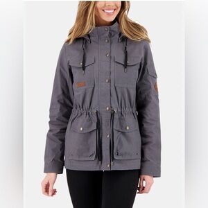 Obermeyer Women's Charcoal Hazel Waxed Utility Jacket
